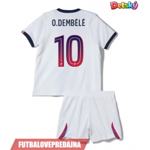 Lacne Dětský Futbalové dres Paris Saint-Germain Ousmane Dembele #10 2026-27 Krátky Rukáv - Preč (+ trenírky)